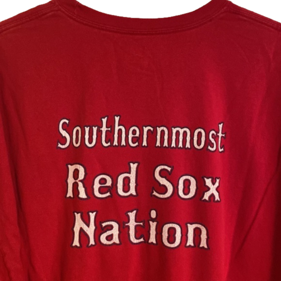 10/$10 Red Hanes tshirt 3XL Key West Lazy Gecko Southernmost Red Sox Nat… - Picture 1 of 7